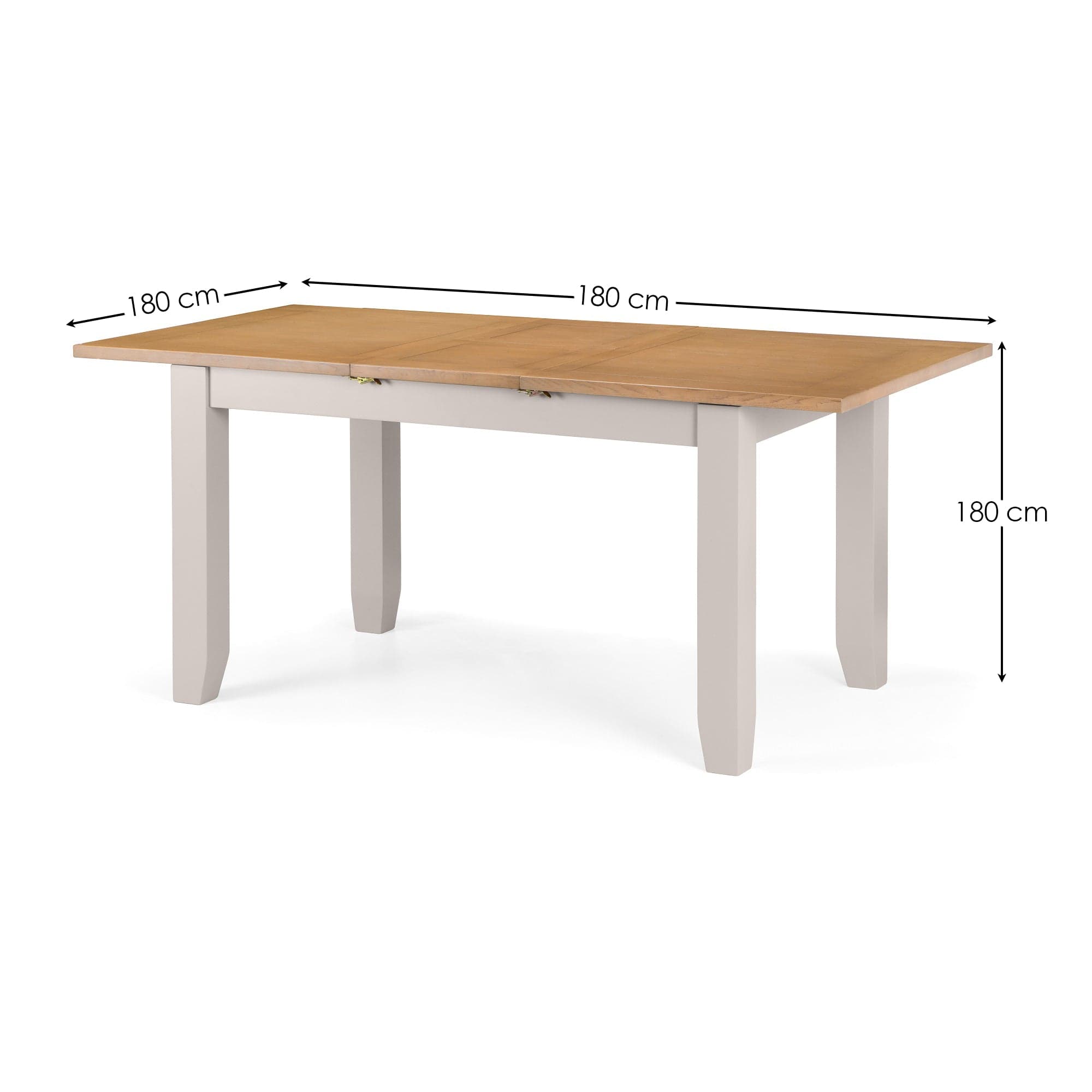 Richmond Extending Dining Table - Elephant Grey/Pale Oak