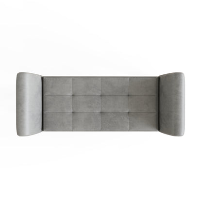 Balmoral Window Seat Grey Chenille