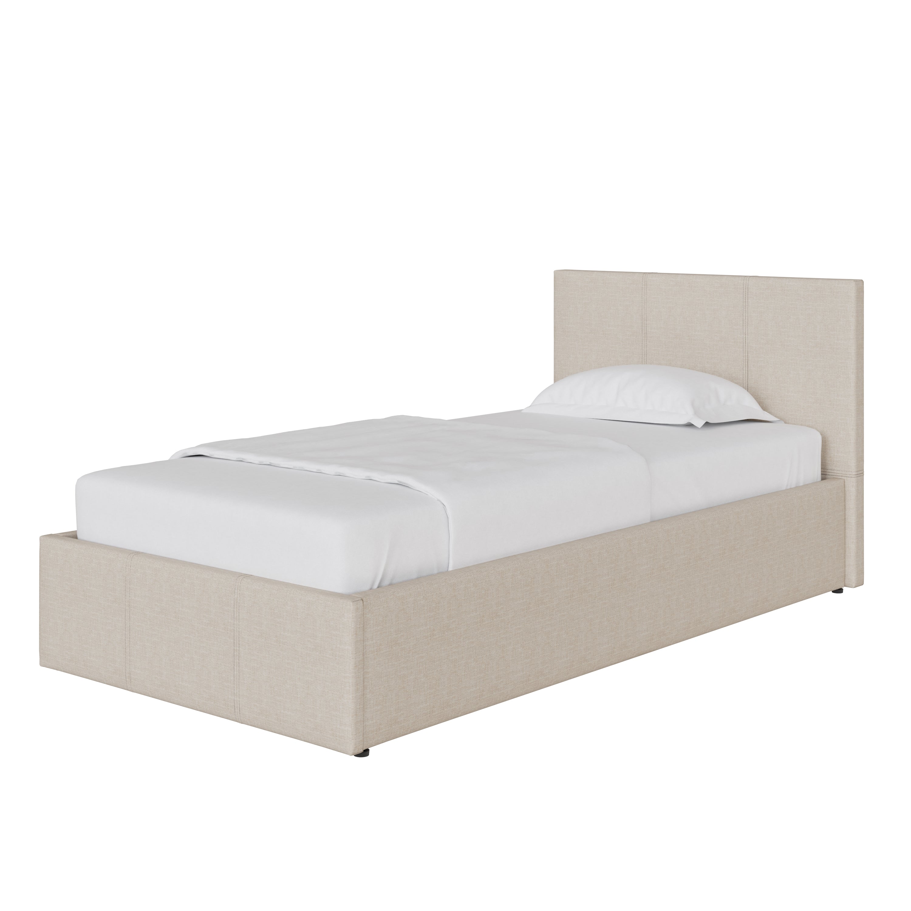 End Lift Ottoman Bed Frame - Natural