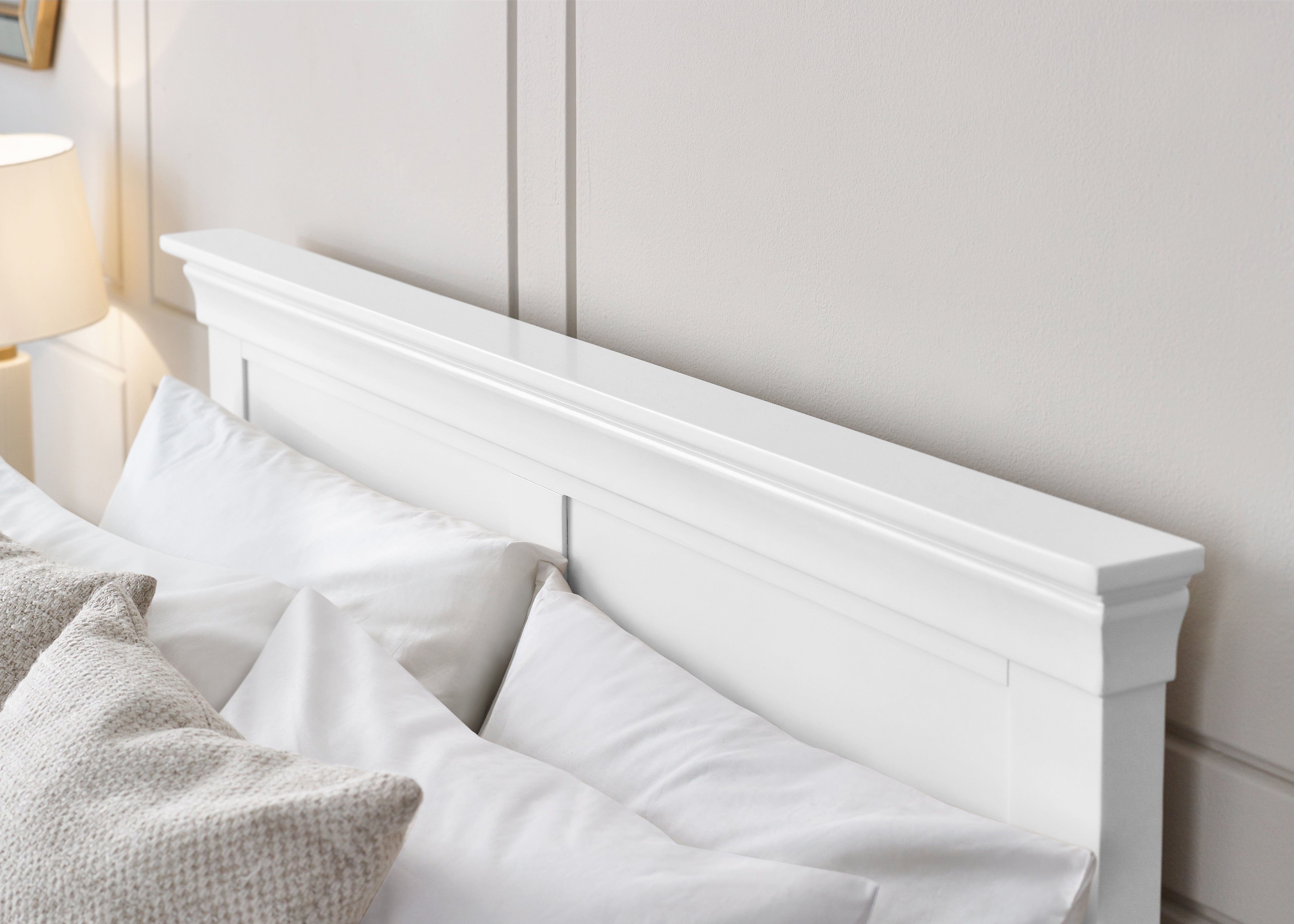 Clermont Bed - Surf White