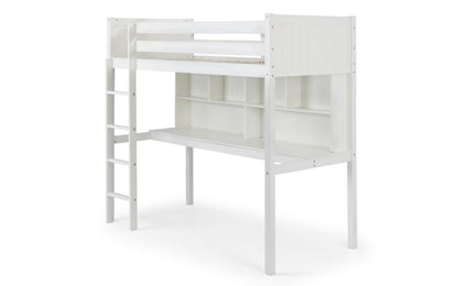 Julian Bowen High Sleeper Bed Single 90cm 3ft Titan Highsleeper White Bed Kings
