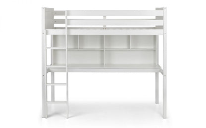 Julian Bowen High Sleeper Bed Single 90cm 3ft Titan Highsleeper White Bed Kings