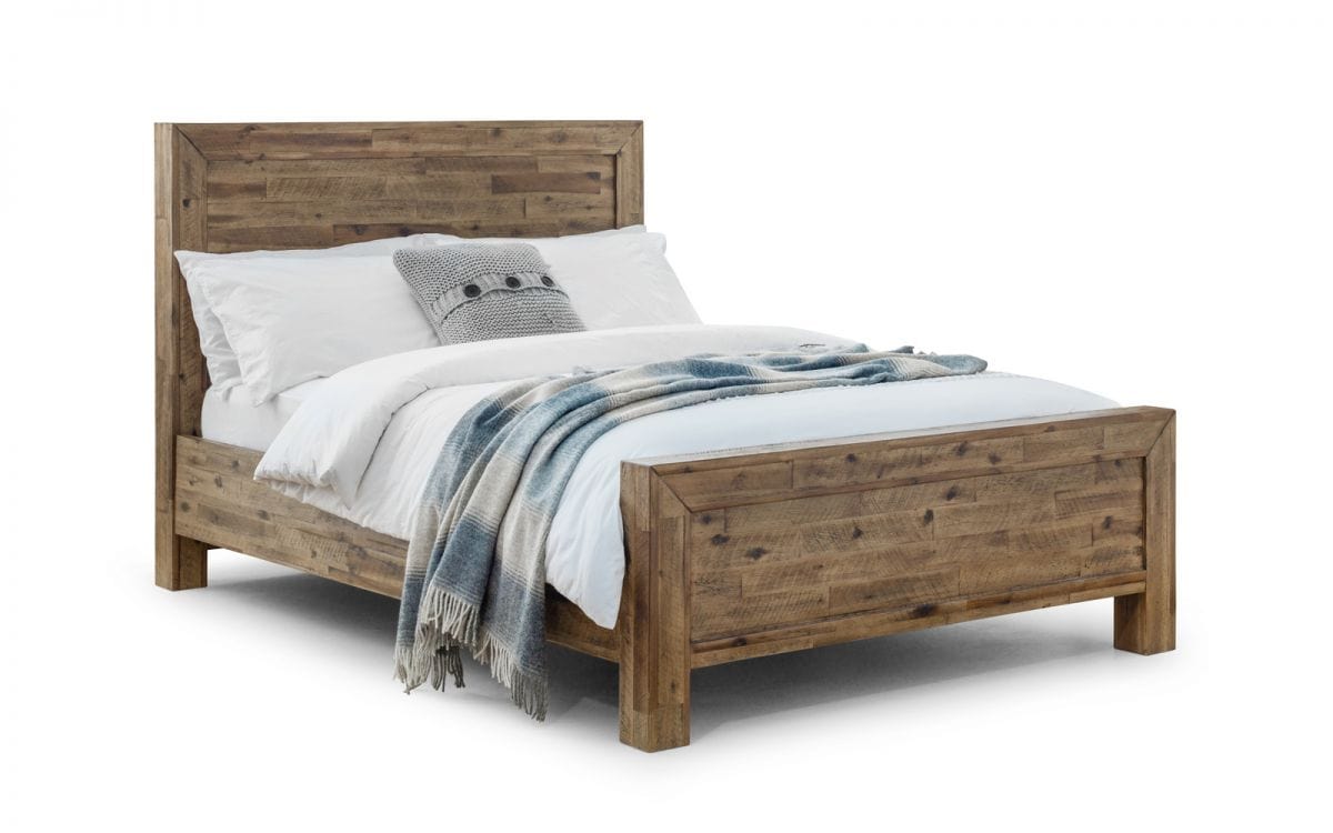 Hoxton Wooden Bed - Rustic Oak