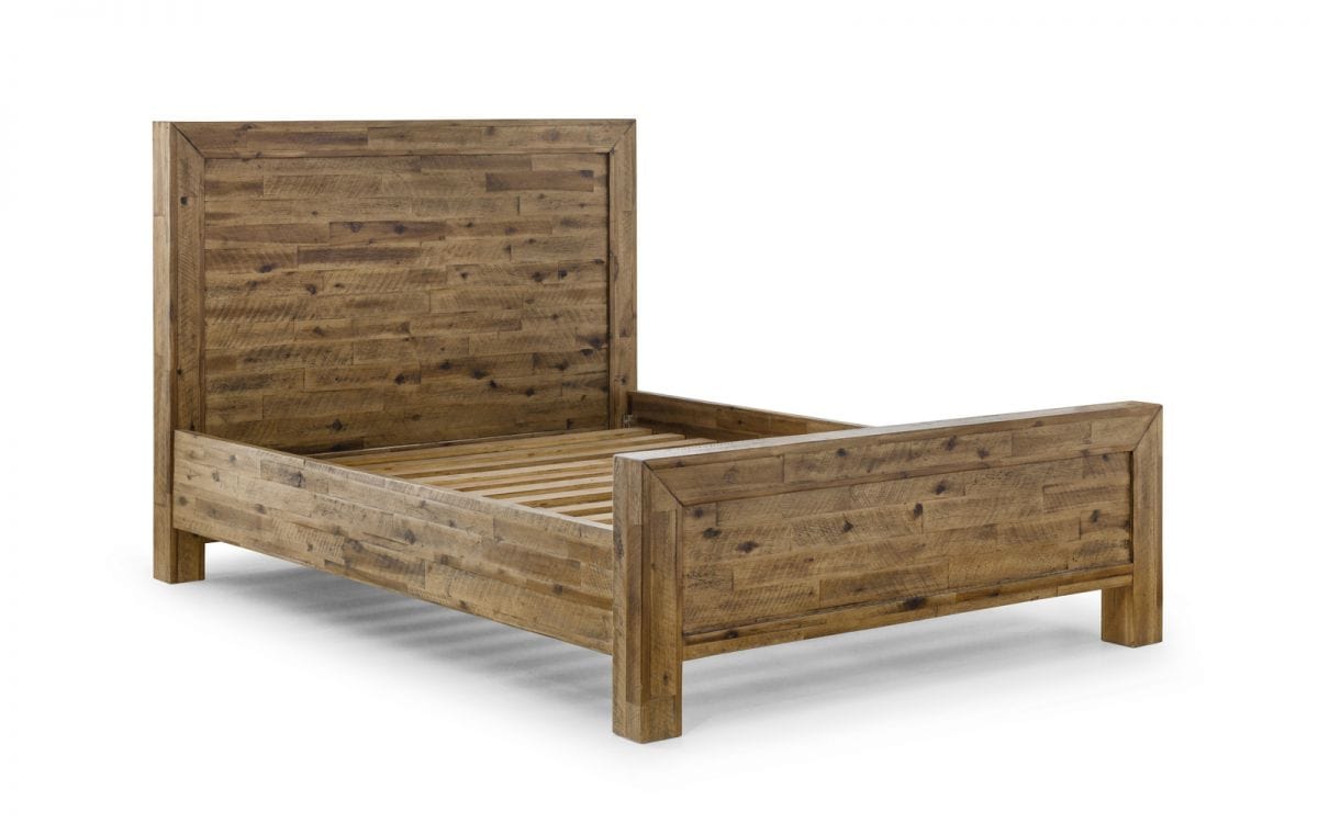 Hoxton Wooden Bed - Rustic Oak