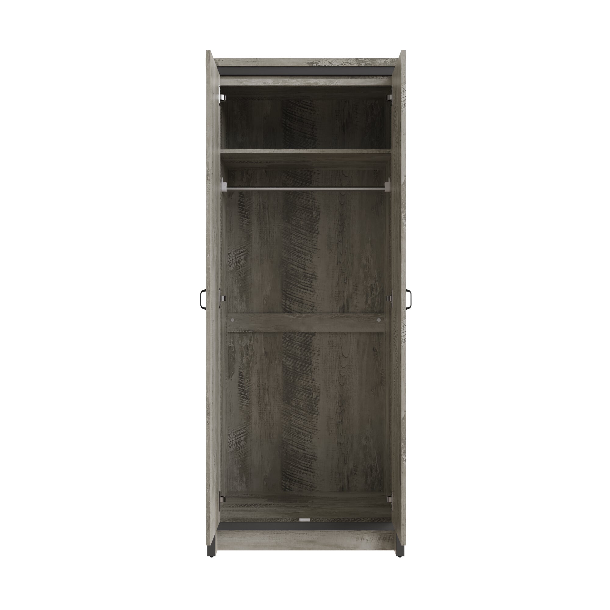 Boston 2 Door Wardrobe Grey