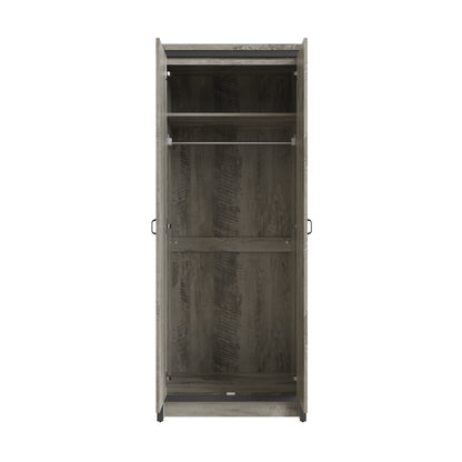 Boston 2 Door Wardrobe Grey