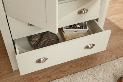 Lancaster 2 Door 2 Drawer Wardrobe Cream