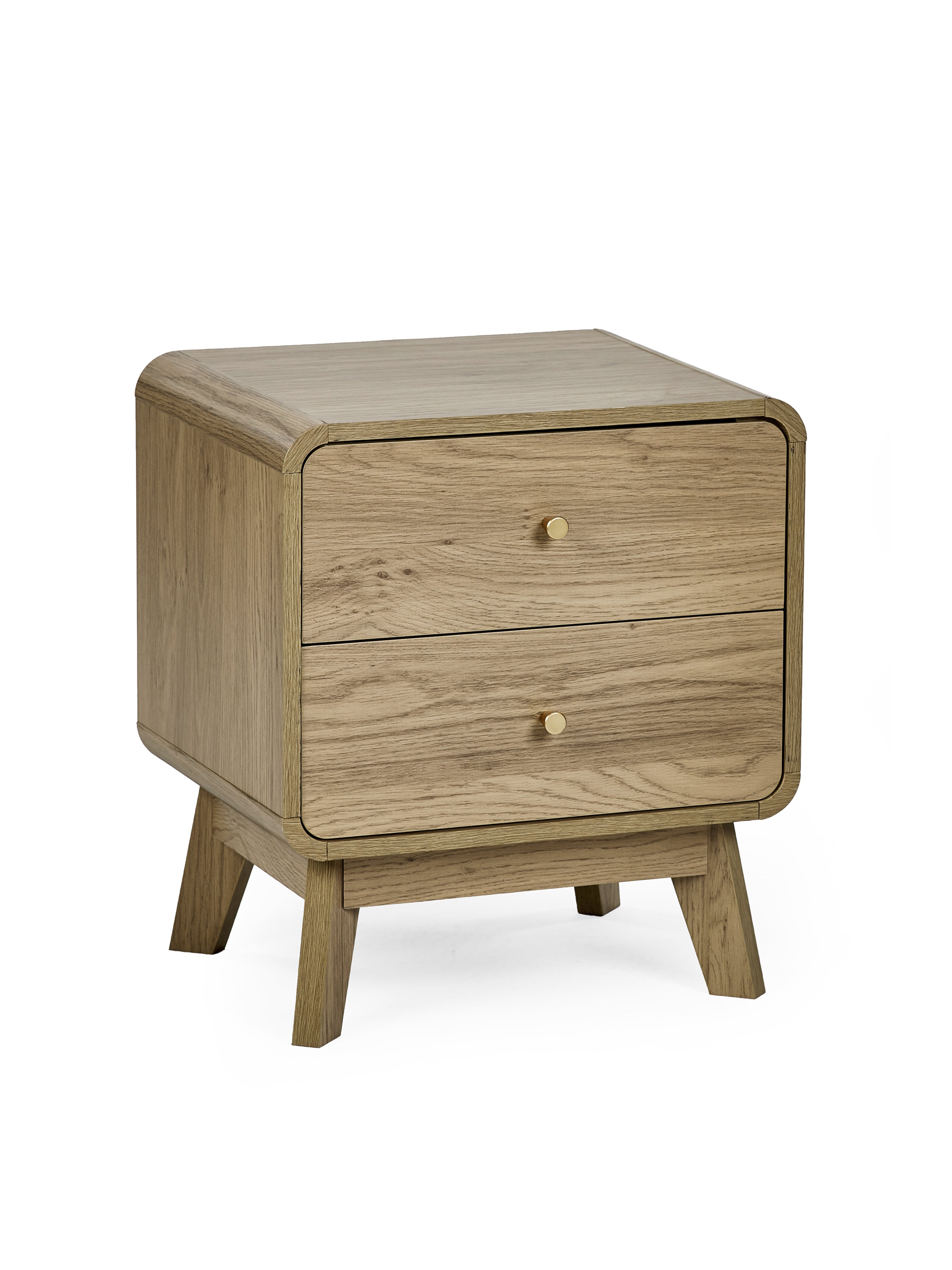 Ingrid 2 Drawer Bedside Oak