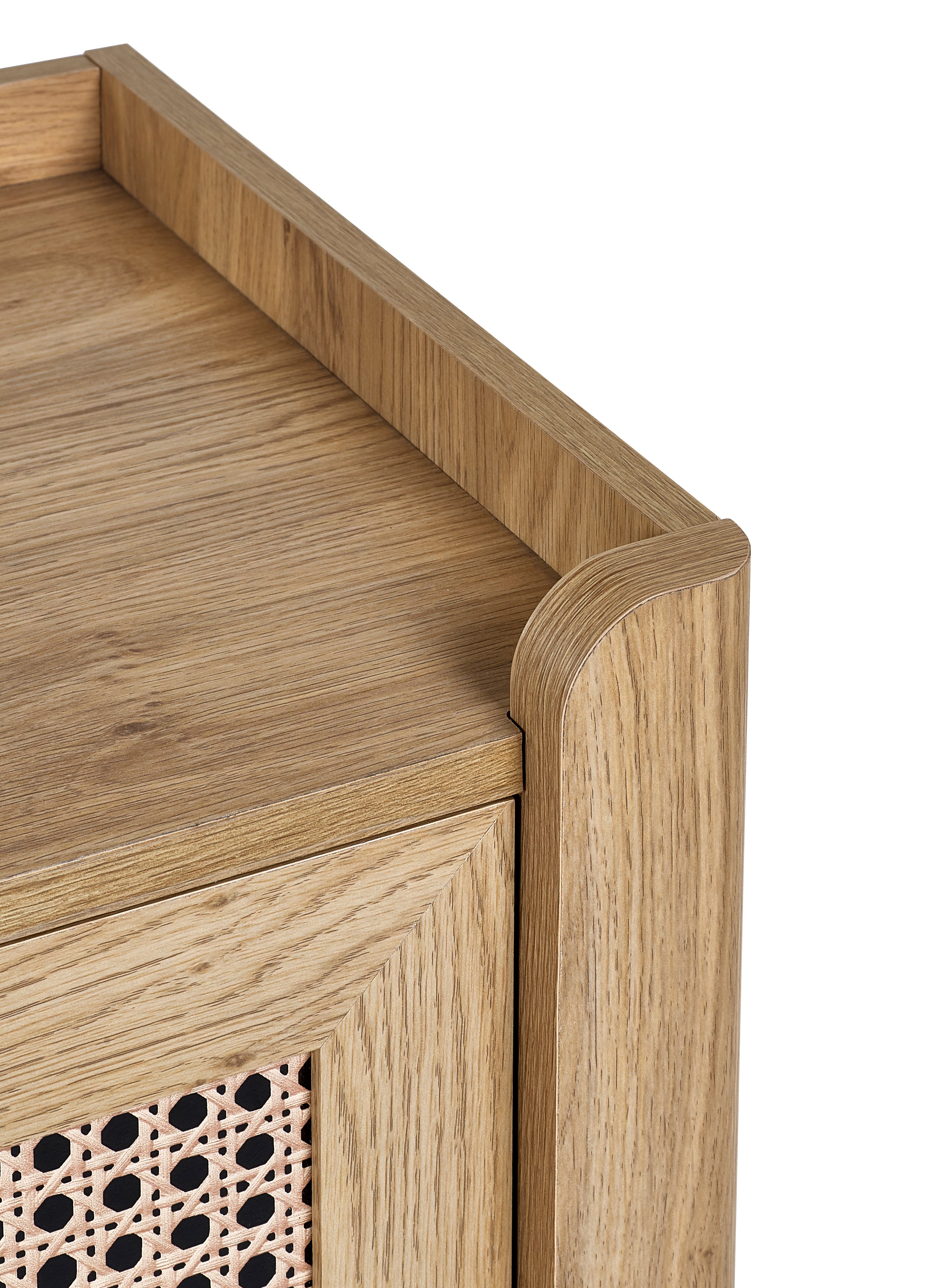 Sydney 3 Drawer Chest - Rattan Effect