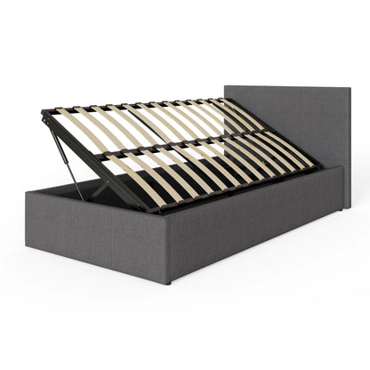 Side Lift Ottoman Bed Grey
