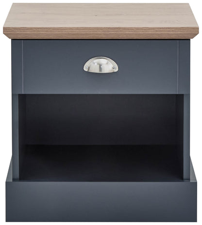 Kendal 1 Drawer Bedside Slate Blue