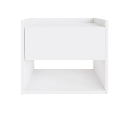 Harmony Wall Mounted Pair Of Bedside Tables White - GFW