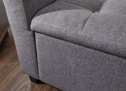 Verona Window Seat Charcoal Fabric