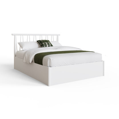 Fusum Spindle Ottoman Bed - White