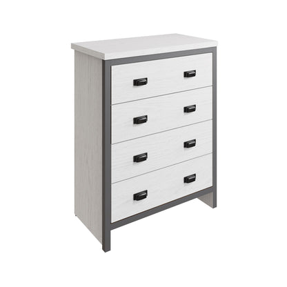 Boston 4 Drawer Chest White