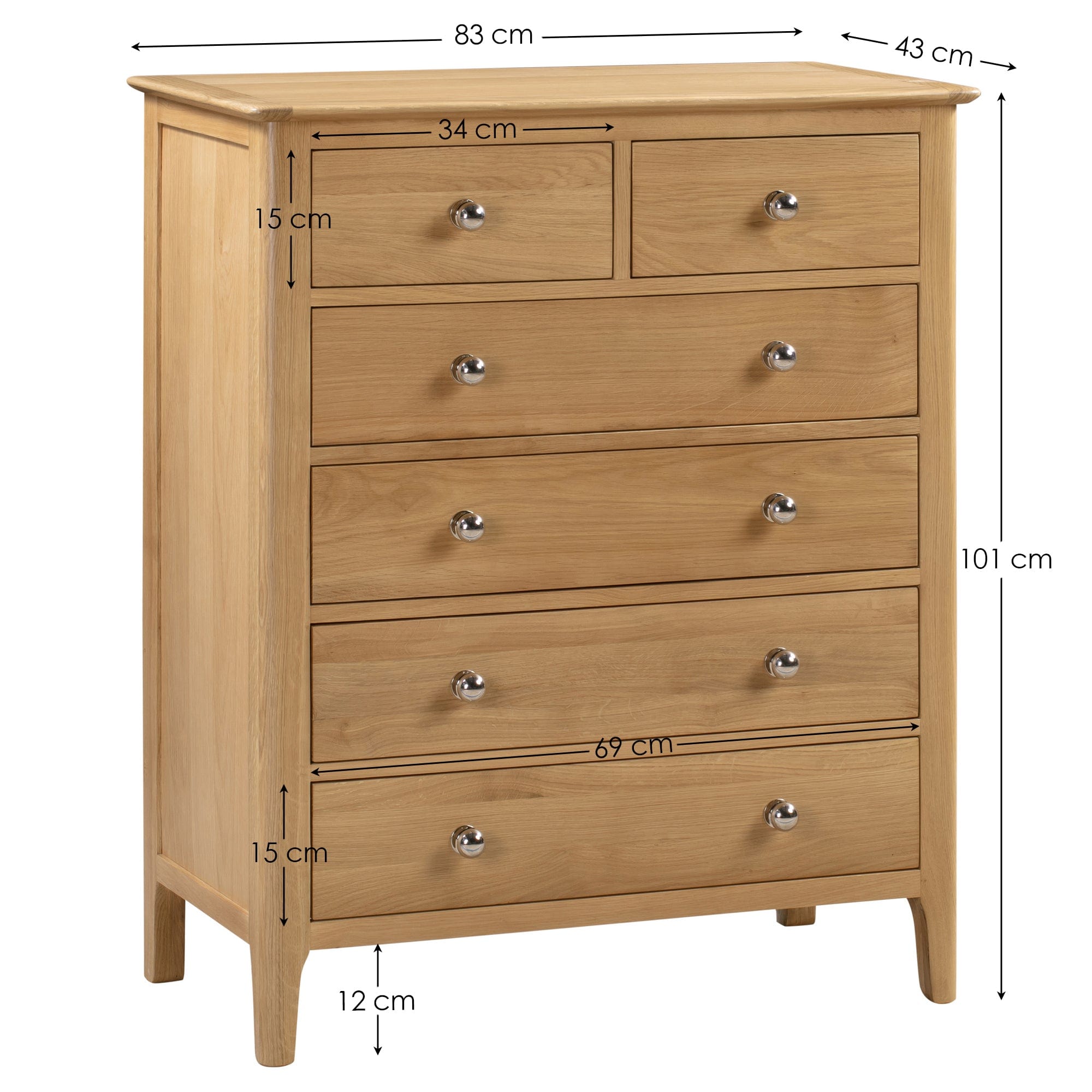 Cotswold 4+2 Drawer Chest