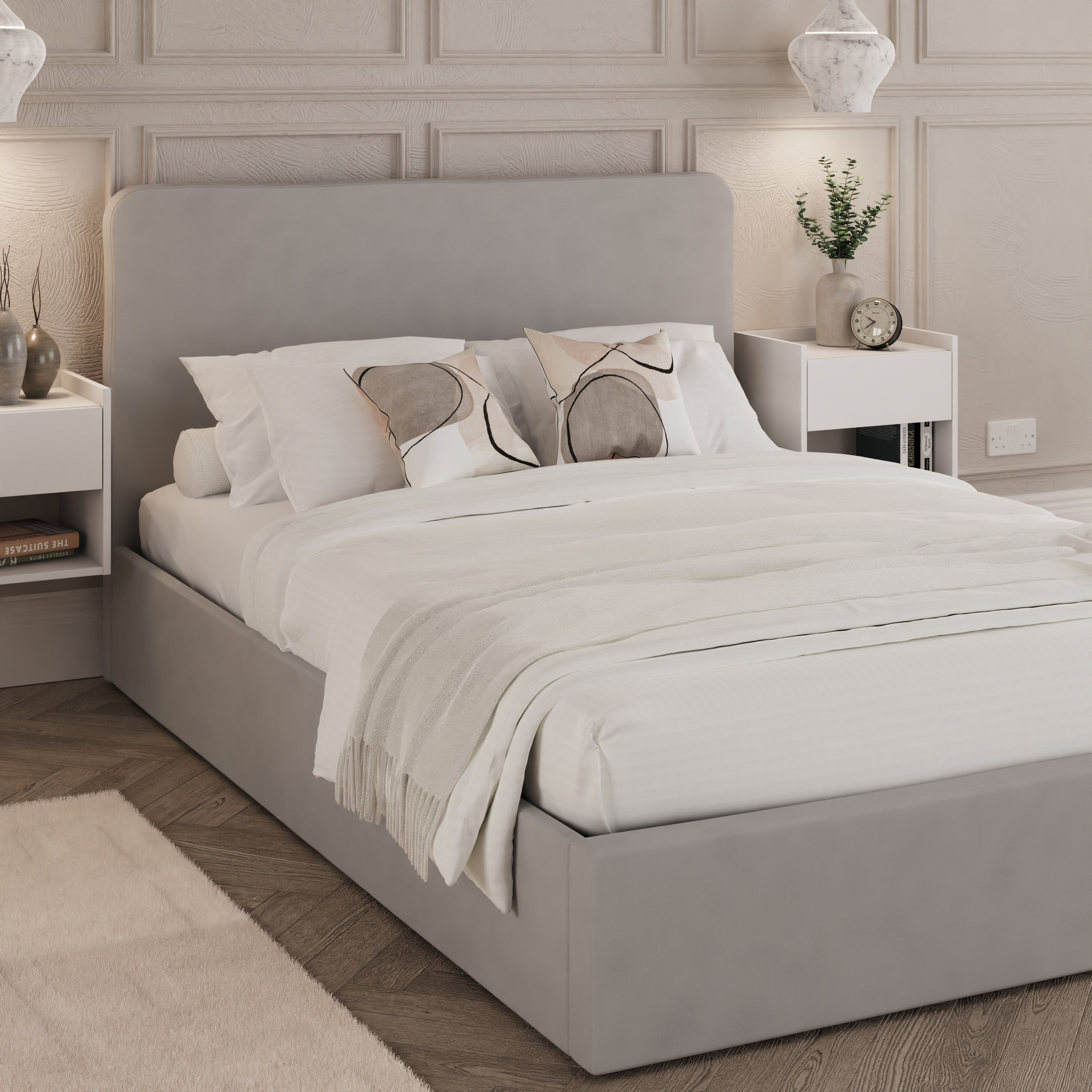 Chiswick Ottoman Bed frame - Soft Grey