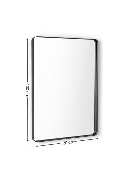 Jaya Black Frame Rectangular Wall Mirror