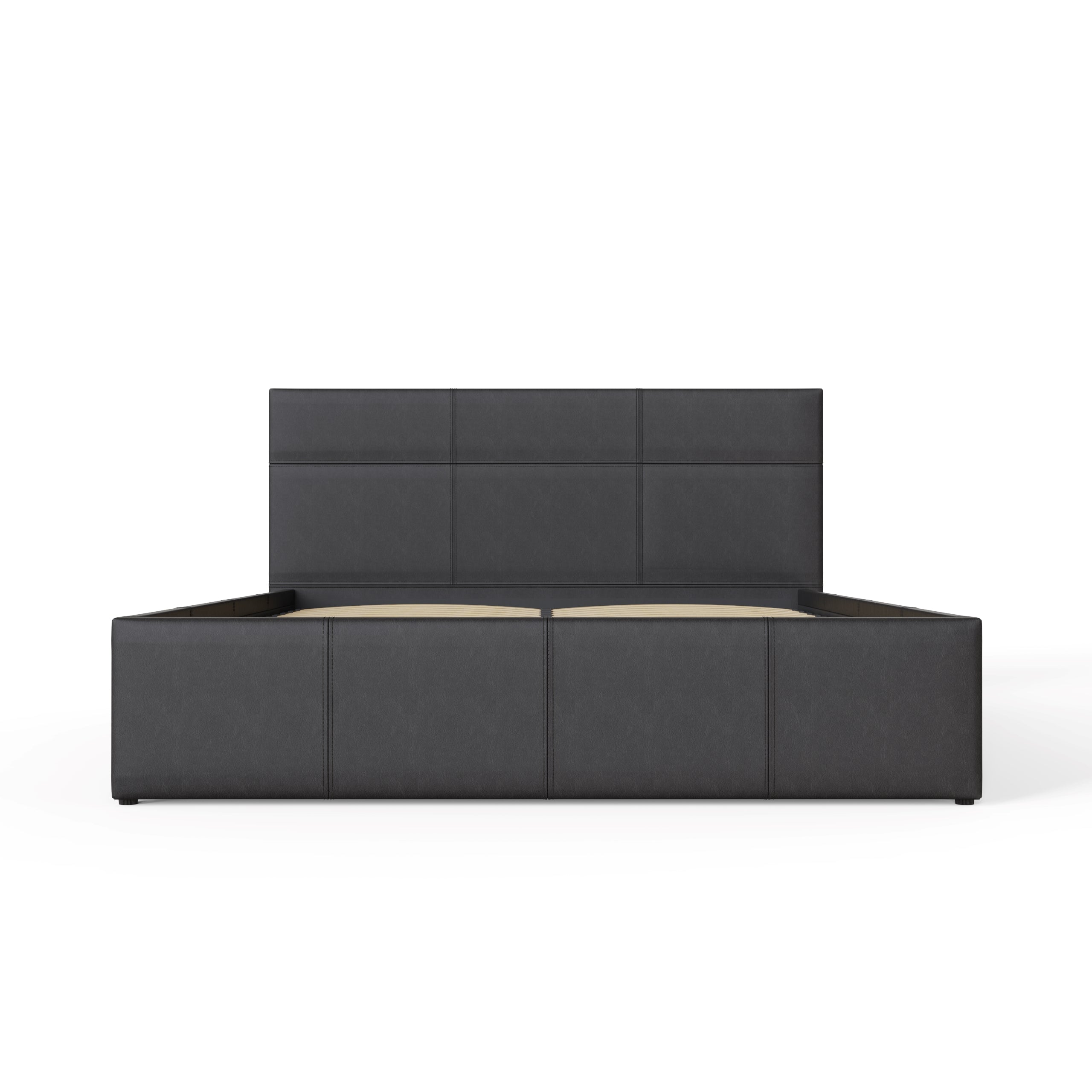 End Lift Ottoman Bed Black