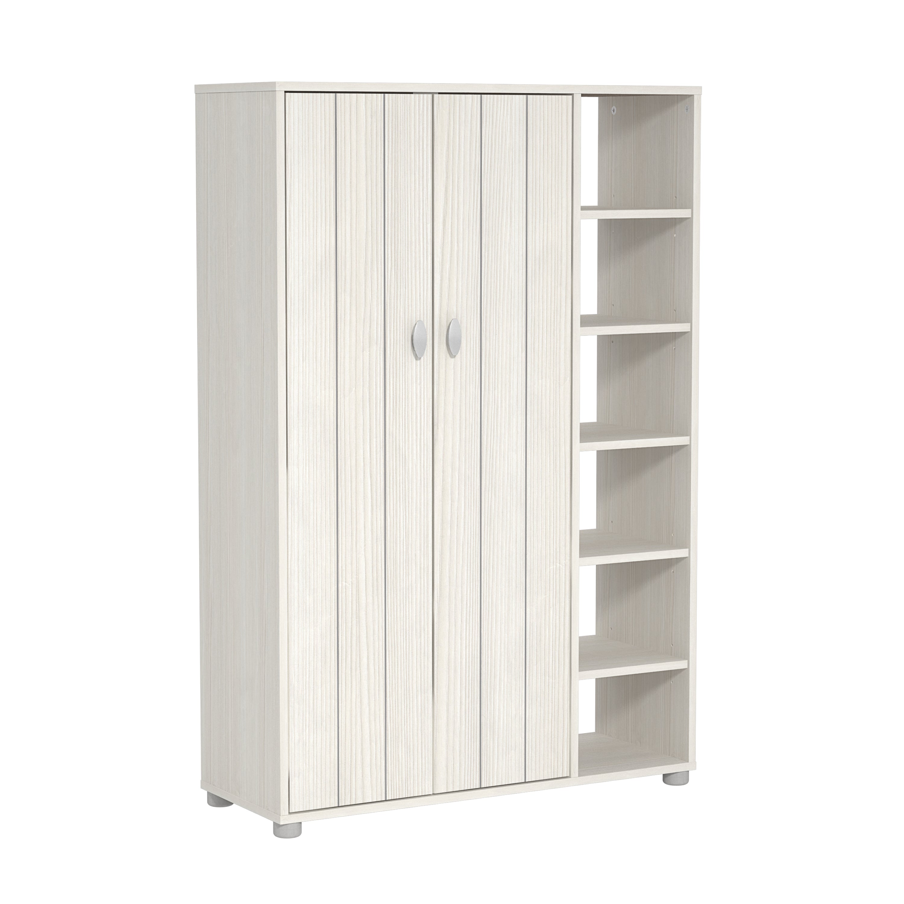 Bideford Tall Shoe Cabinet White