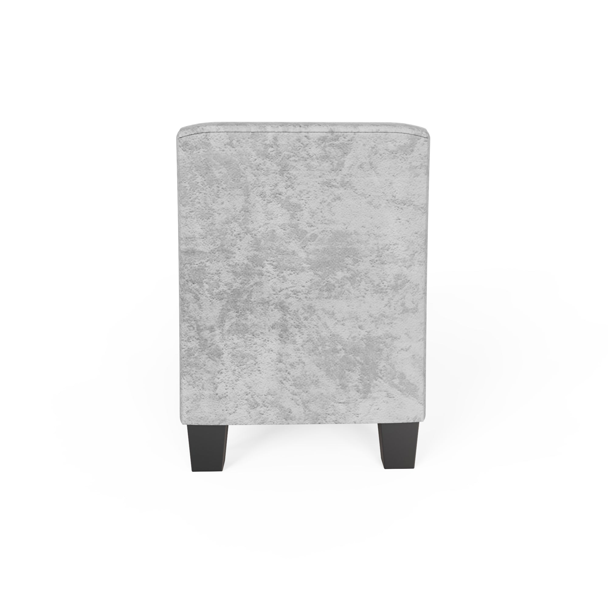 Verona Window Seat Grey Crushed Velvet