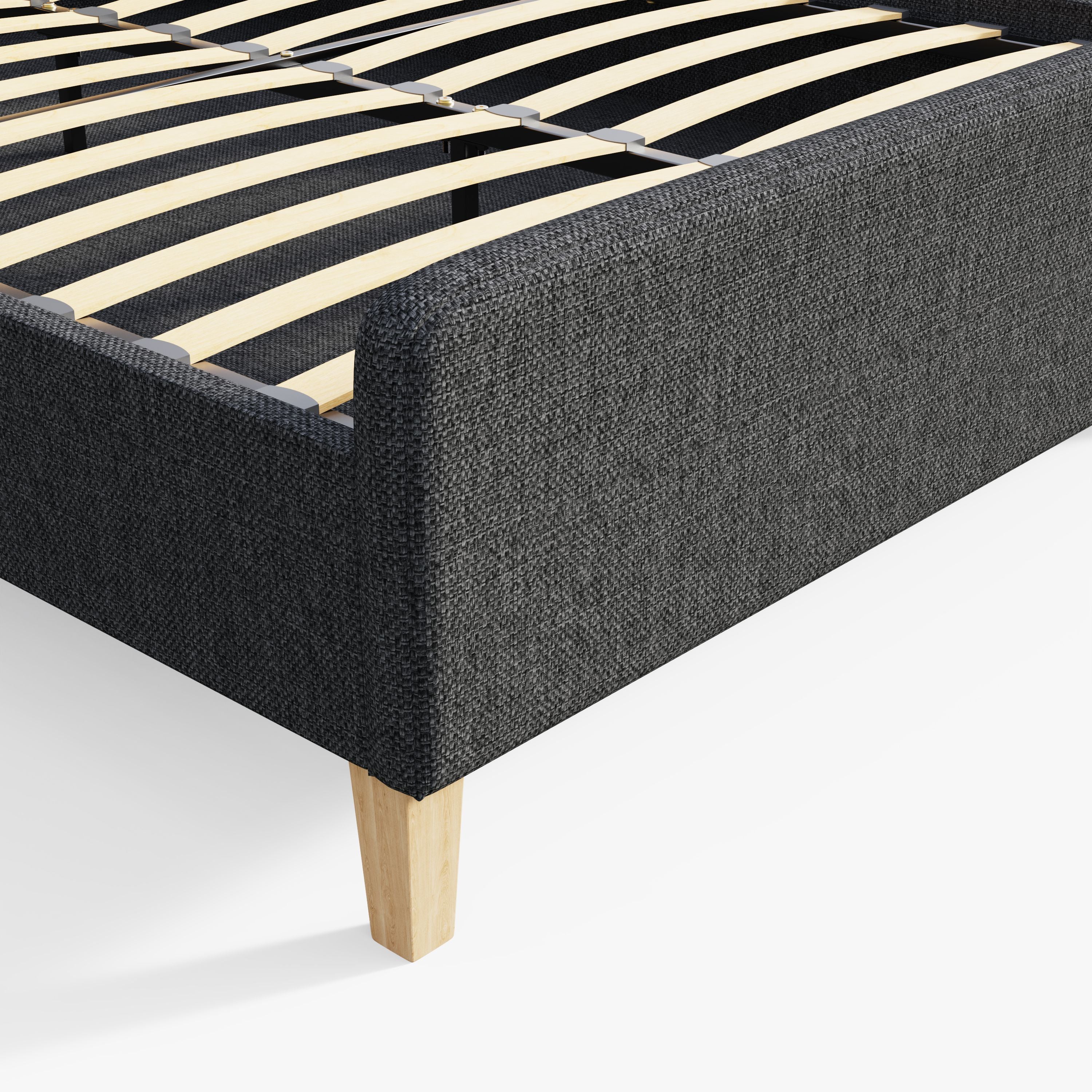 Ashbourne Fabric Upholstered Bed Grey