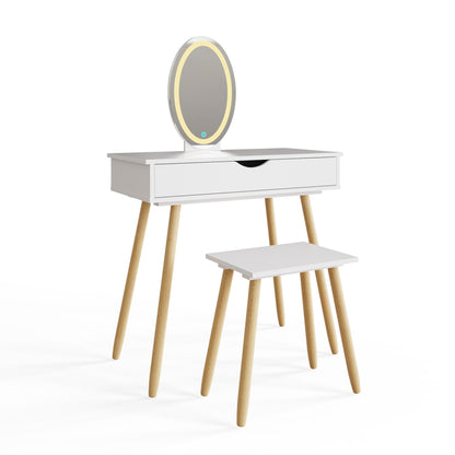 Signy Led Dressing Table With Stool