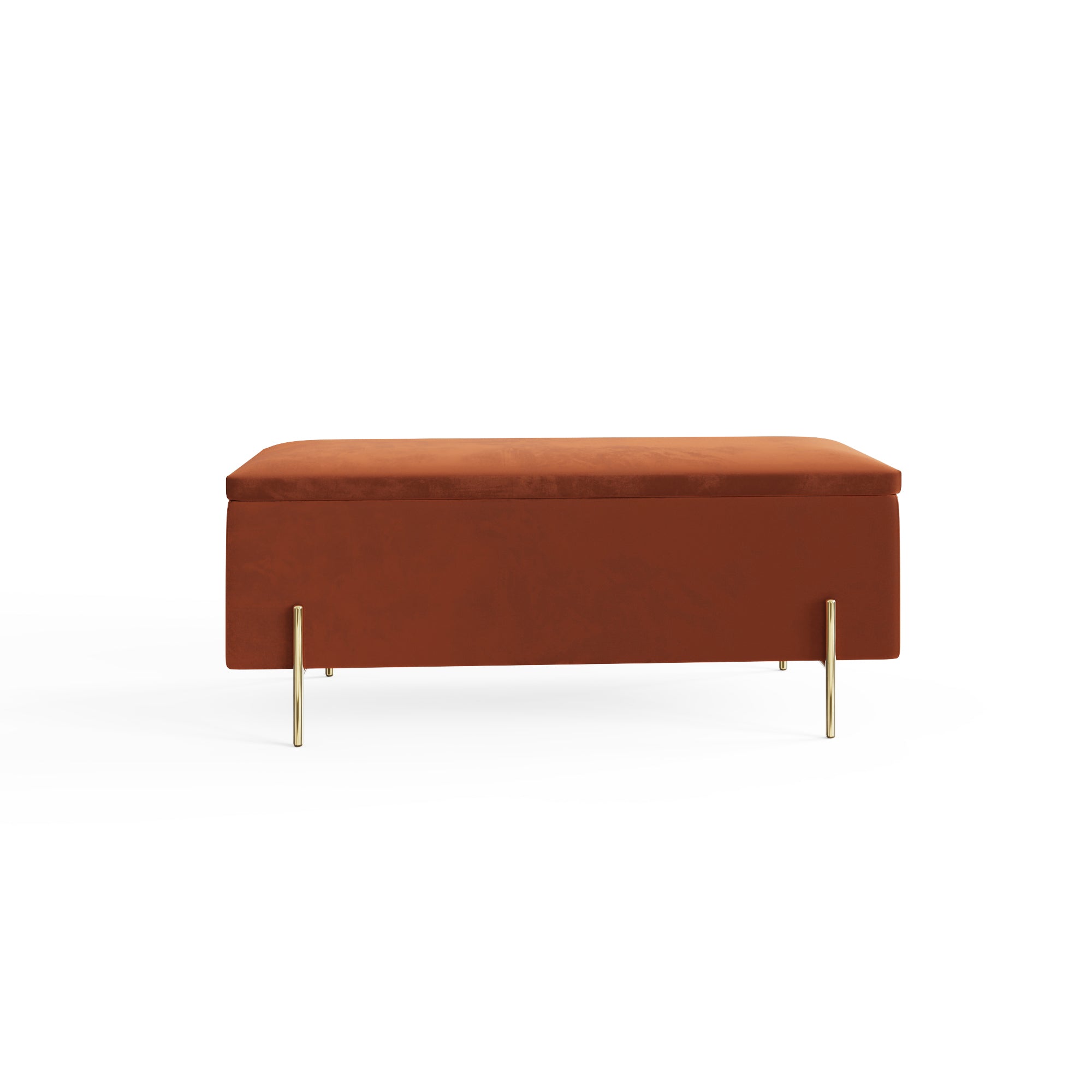 Mystica Ottoman Storage Bench Russet