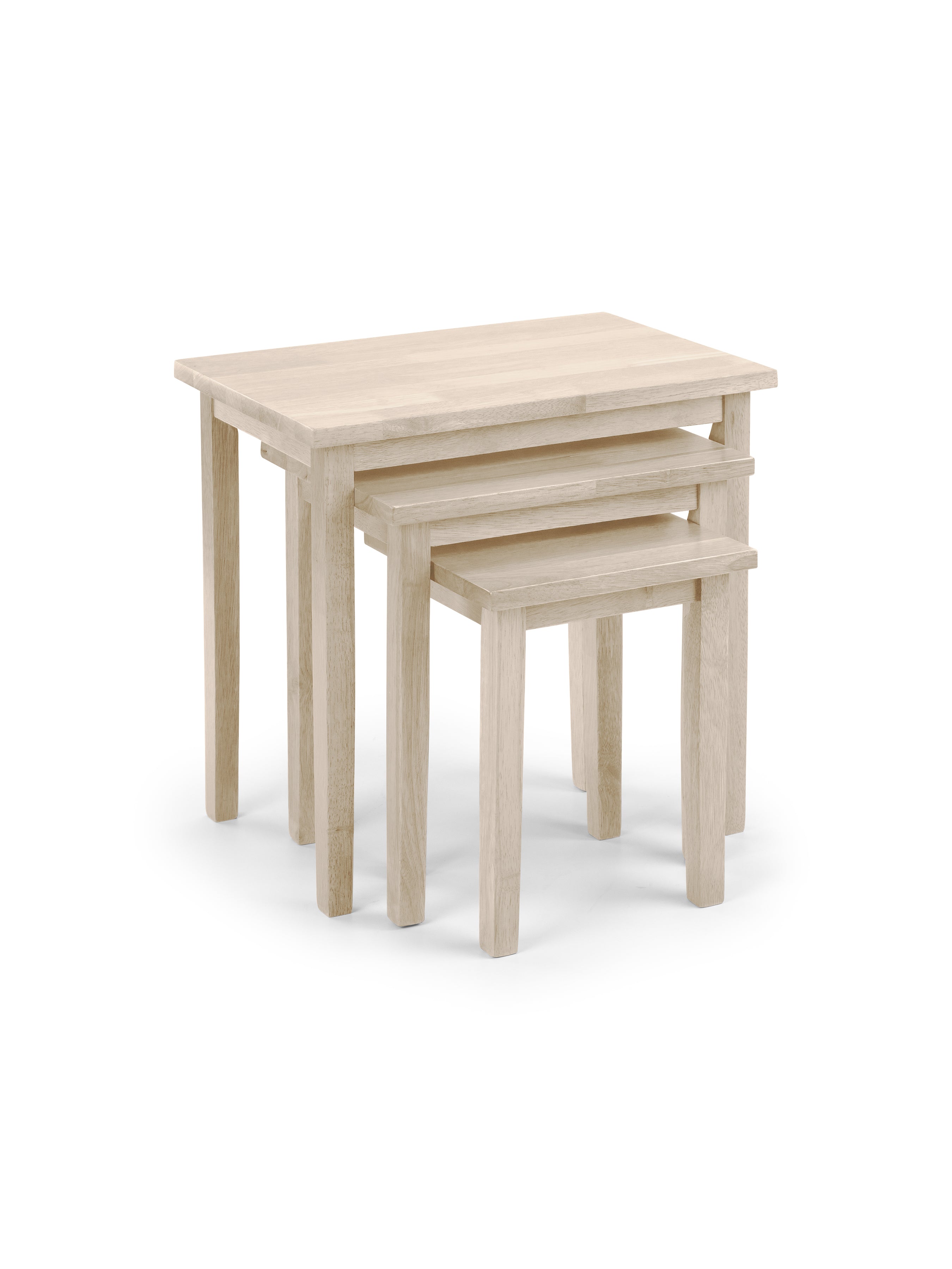 Cleo White Wash Nest of Tables
