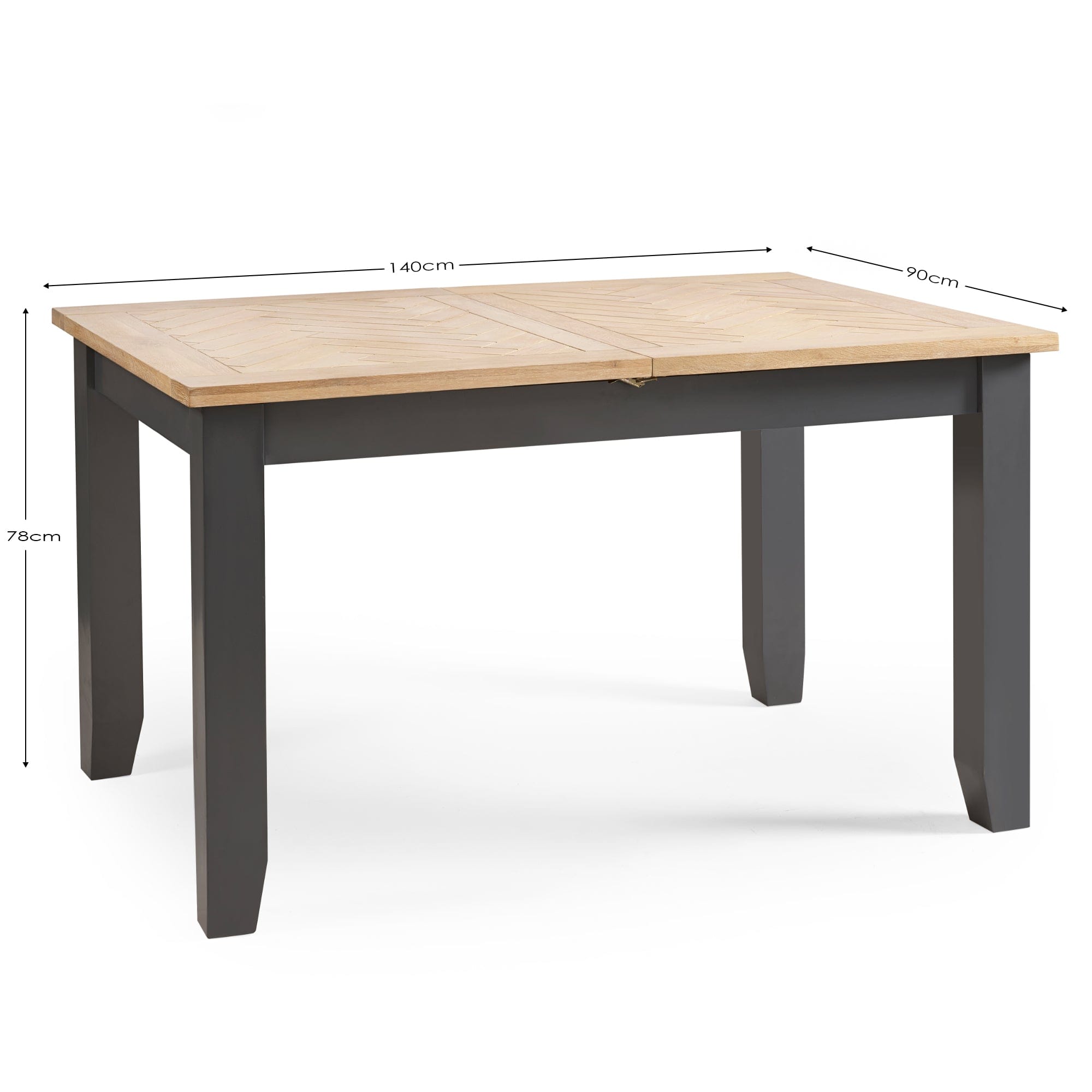 Bordeaux Extending Dining Table Dark Grey