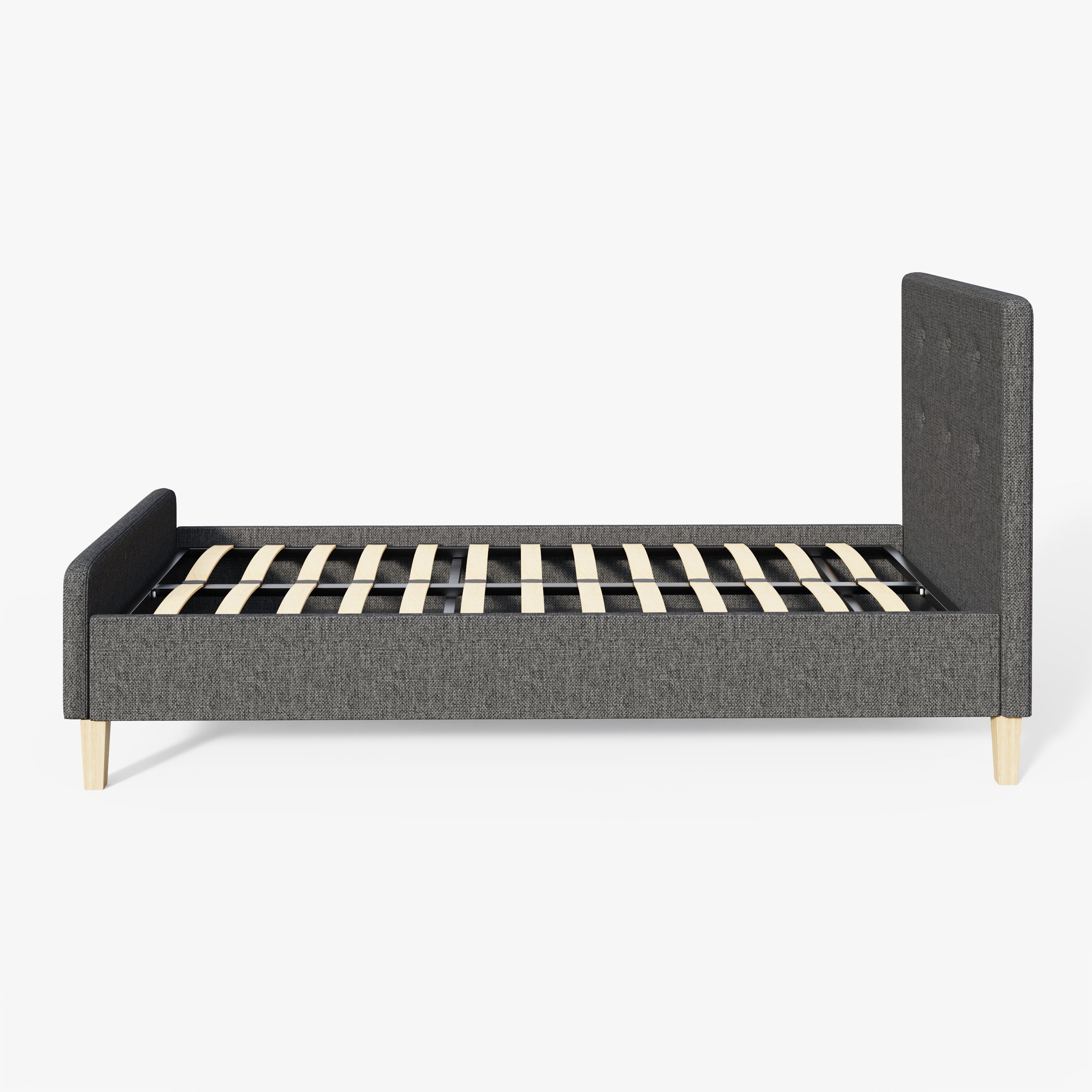Ashbourne Fabric Upholstered Bed Grey