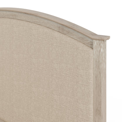 Madrid Ottoman Bed Limed Oak Fabric Headboard Natural