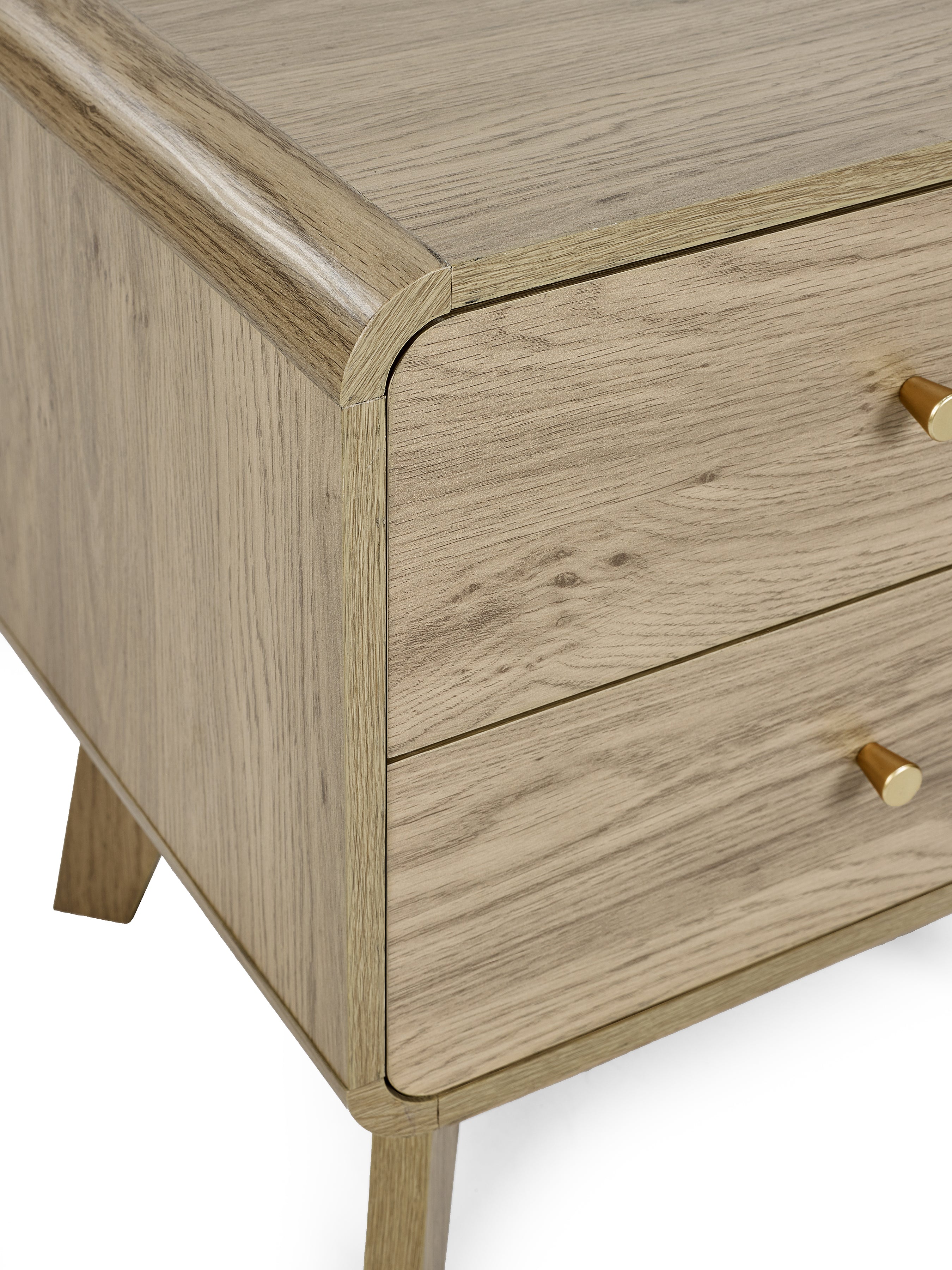 Ingrid 2 Drawer Bedside Oak