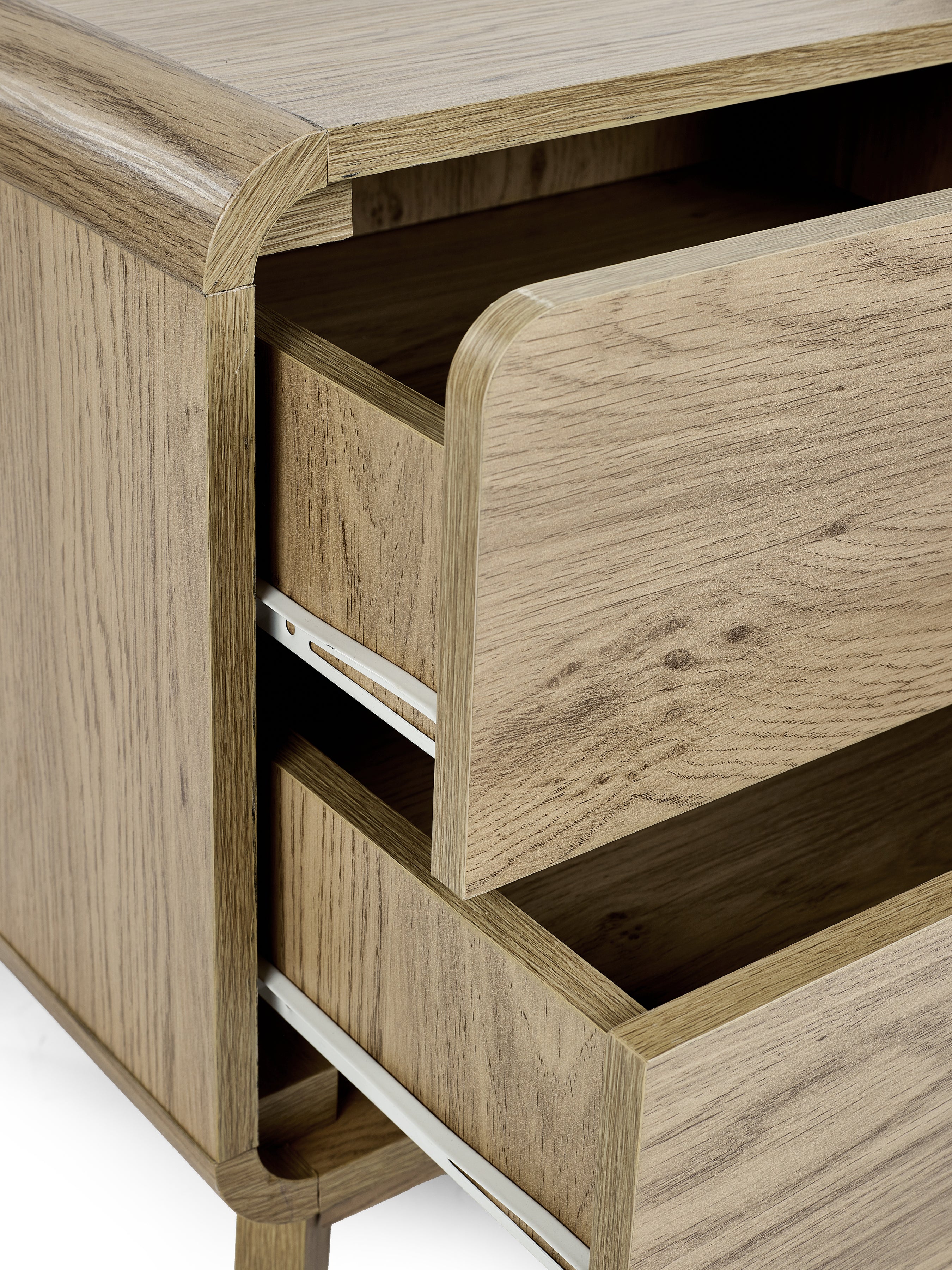 Ingrid 2 Drawer Bedside Oak