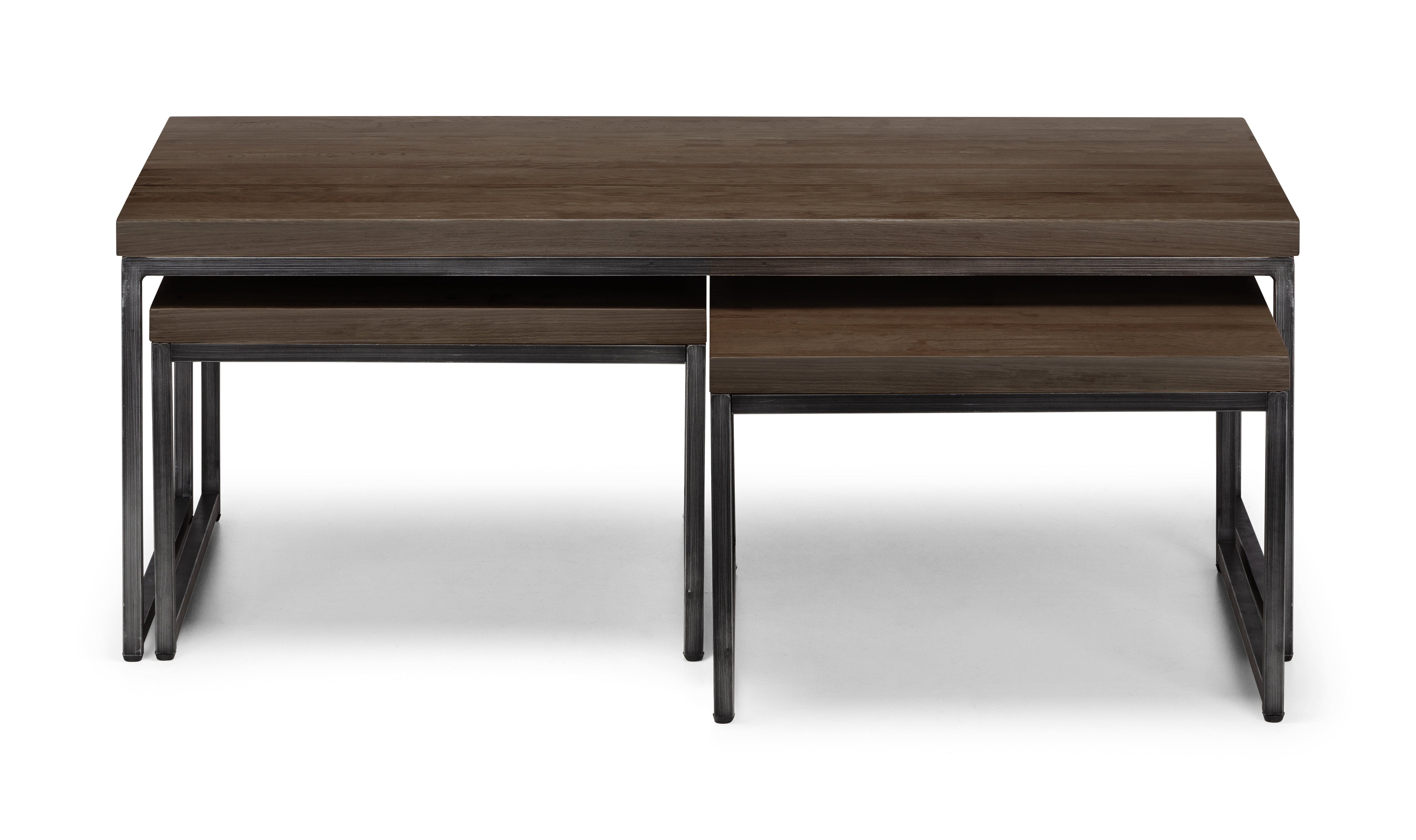 Brooklyn Nesting Coffee Tables - Dark Oak