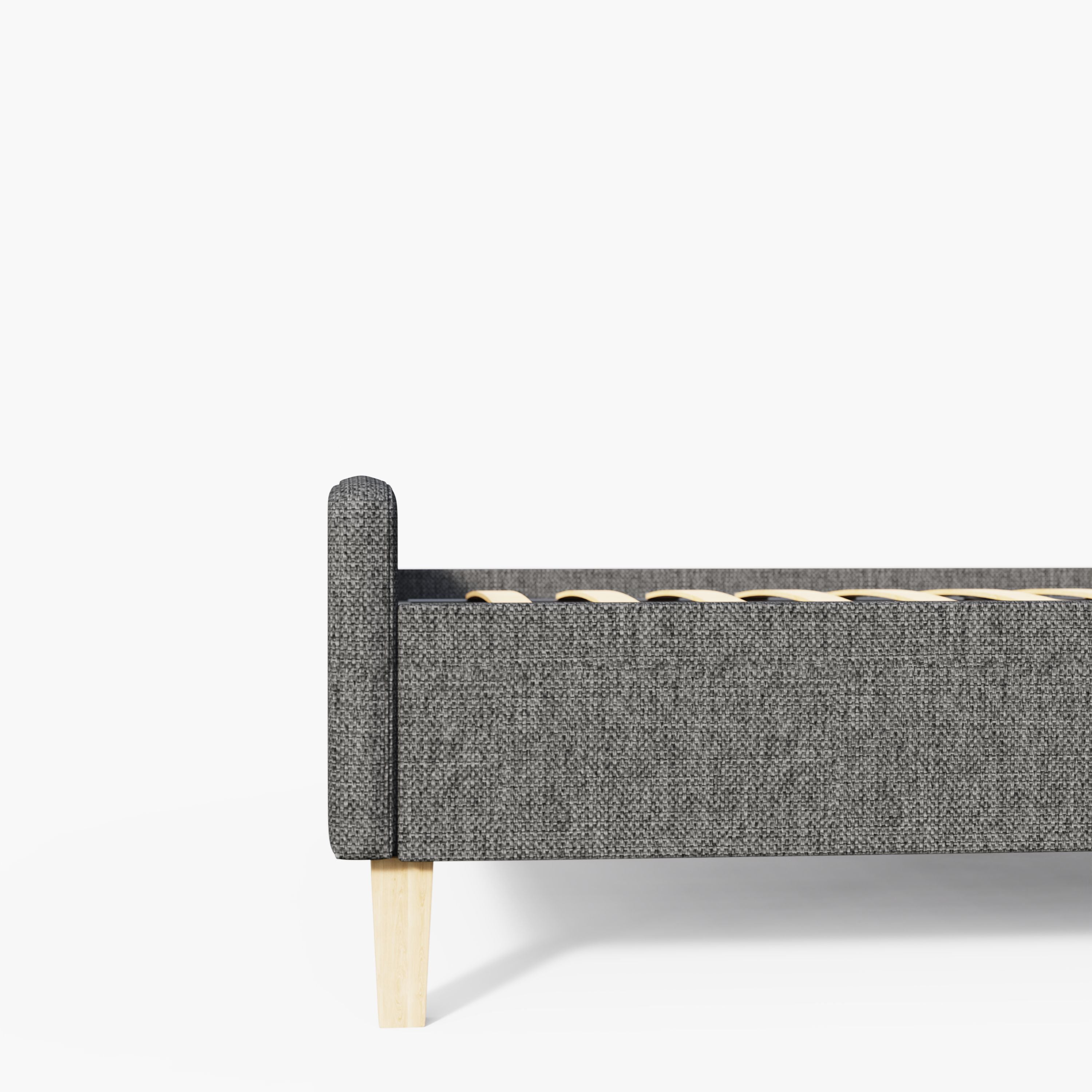 Ashbourne Fabric Upholstered Bed Grey