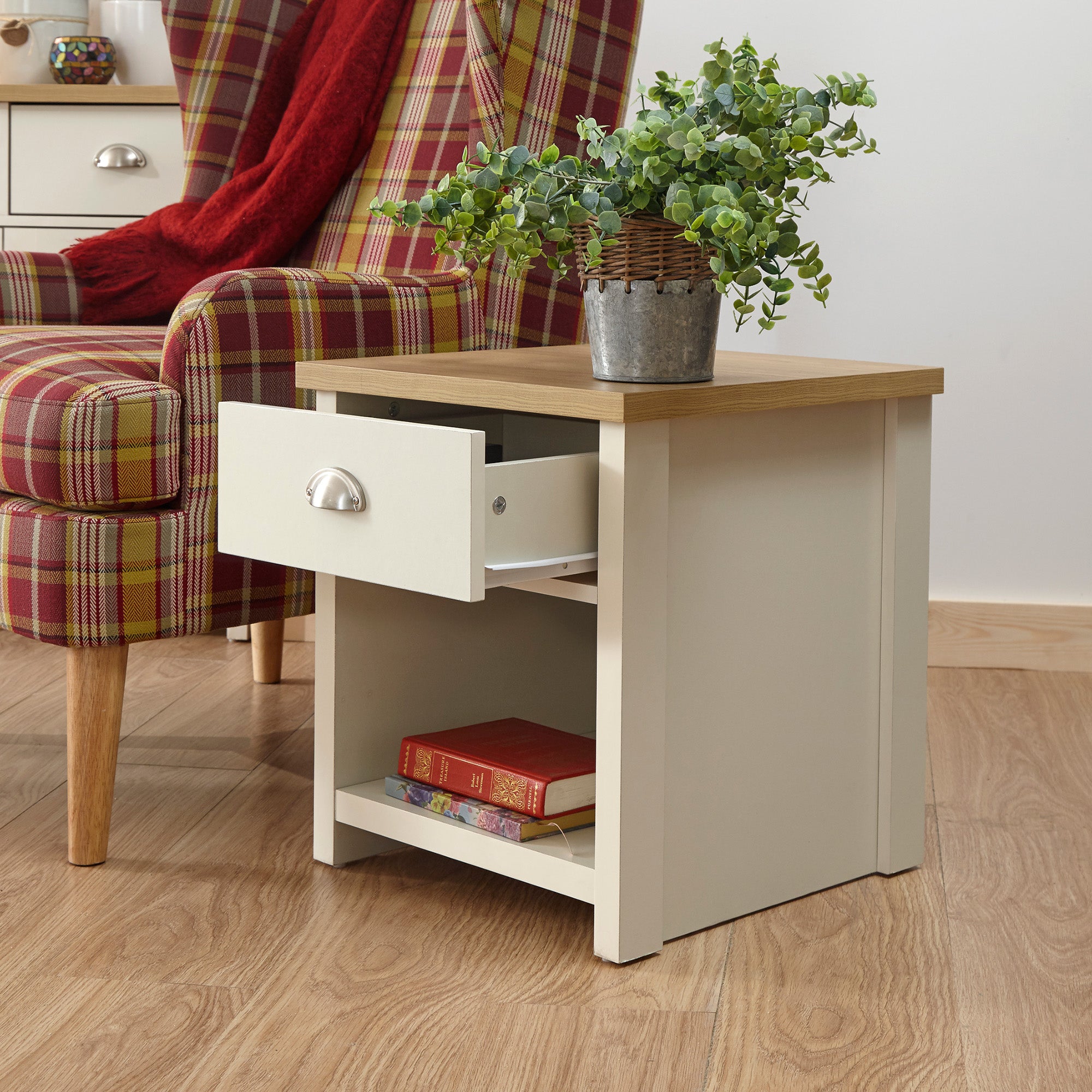 Lancaster Lamp Table Cream