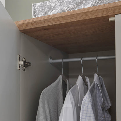 Kendal 2 Door 1 Drawer Wardrobe Grey