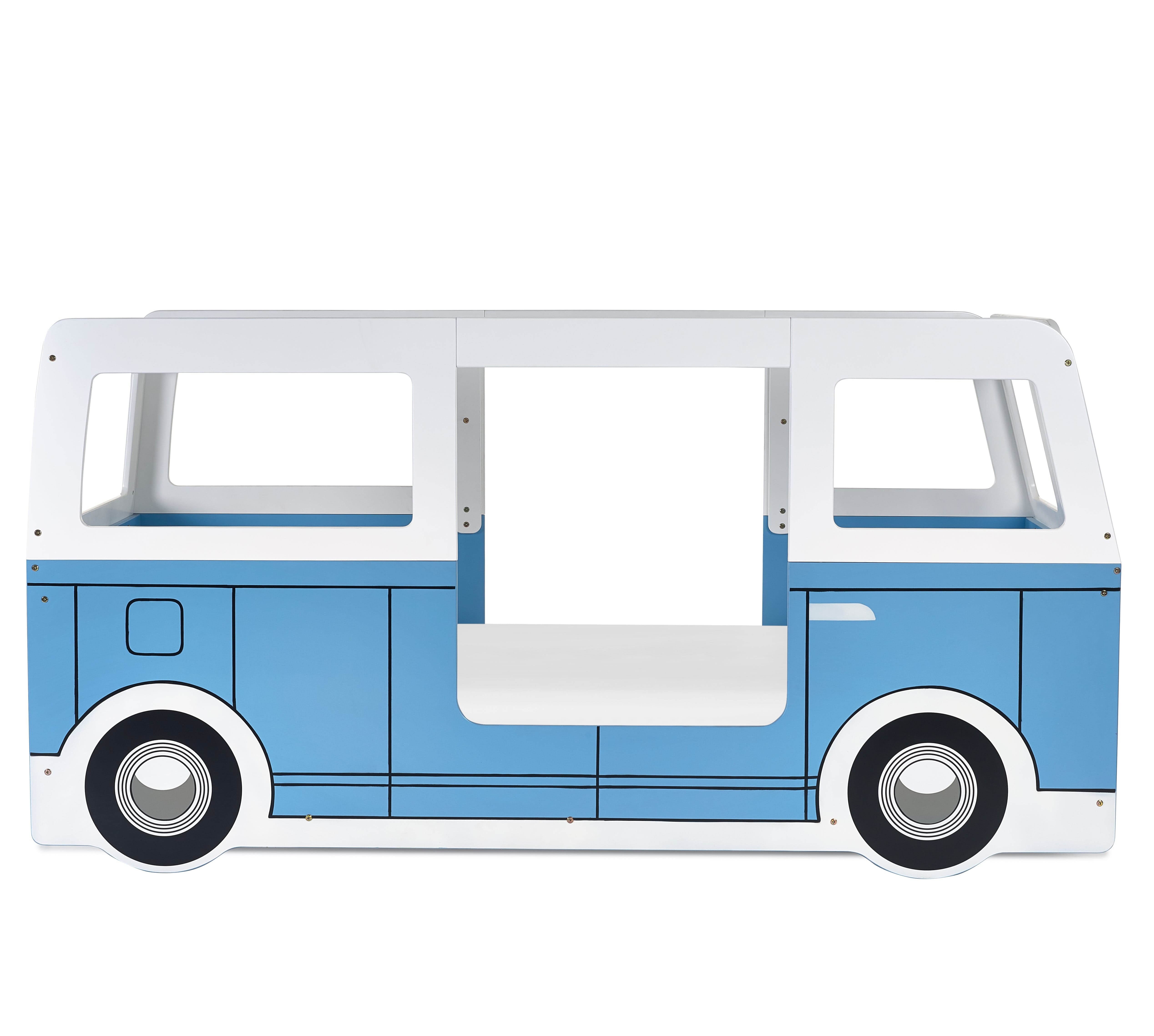 Julian Bowen Kids Bed Single 90cm 3ft Campervan Bed - Light Blue Bed Kings