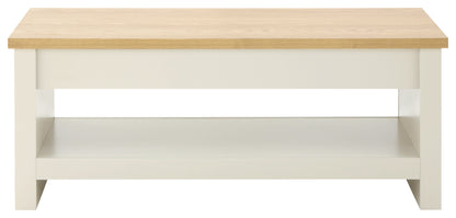 Lancaster Lift Up Coffee Table Cream