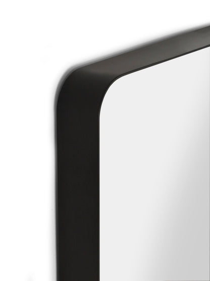 Jaya Black Frame Rectangular Wall Mirror