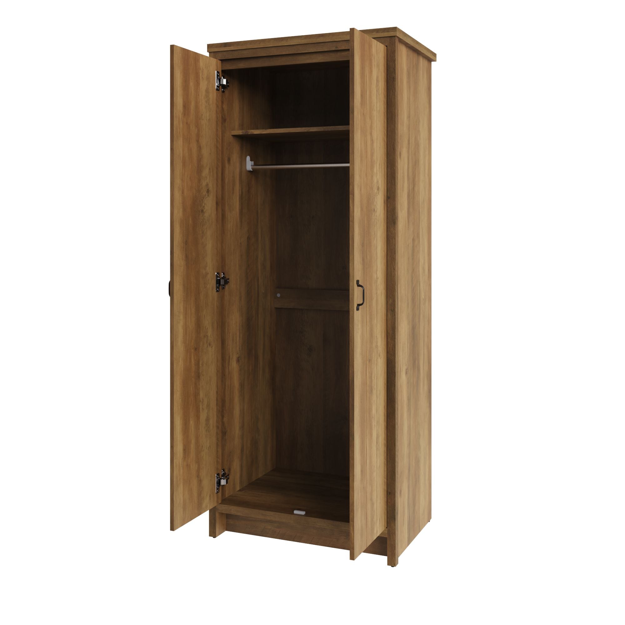 Boston 2 Door Wardrobe Knotty Oak