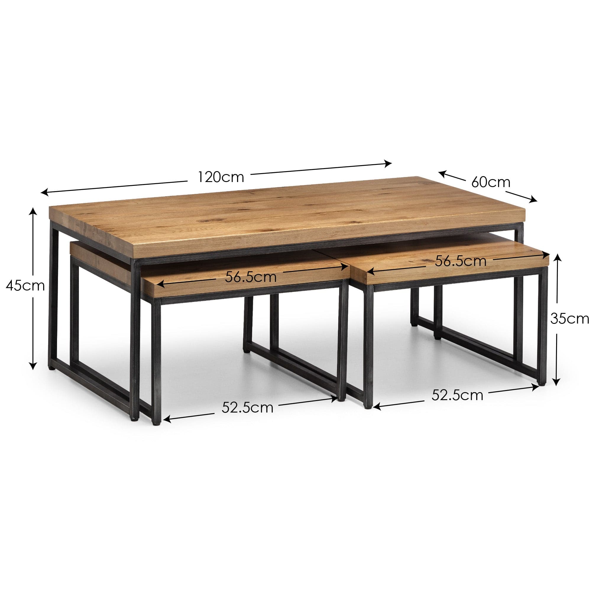 Brooklyn Oak Nesting Coffee Tables