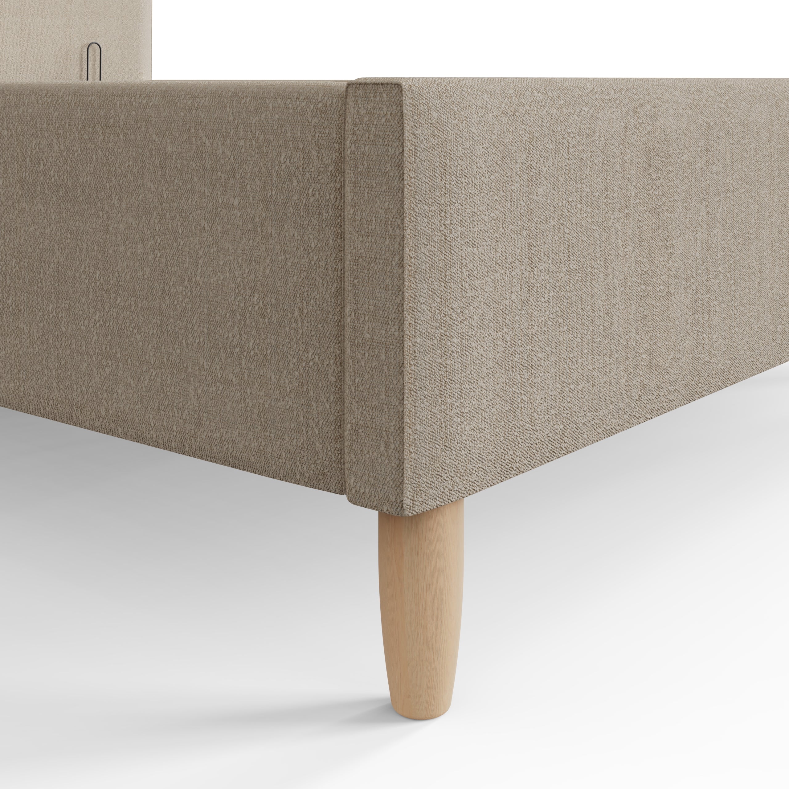 Florence Boucle Ottoman Bed Natural Stone