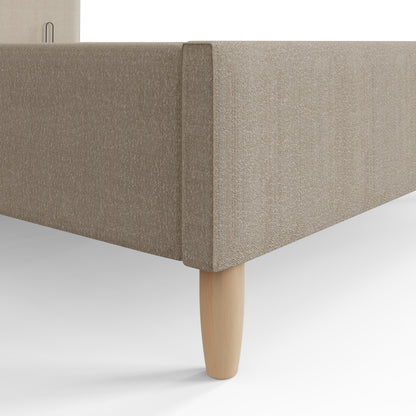 Florence Boucle Ottoman Bed Natural Stone