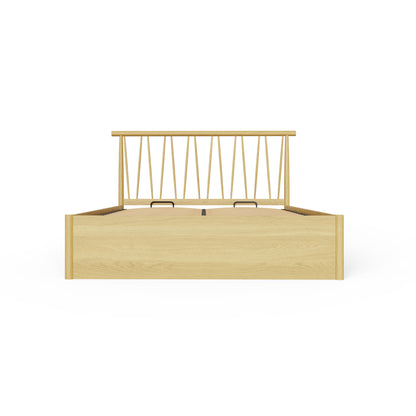 Fusum Spindle Ottoman Bed - Oak