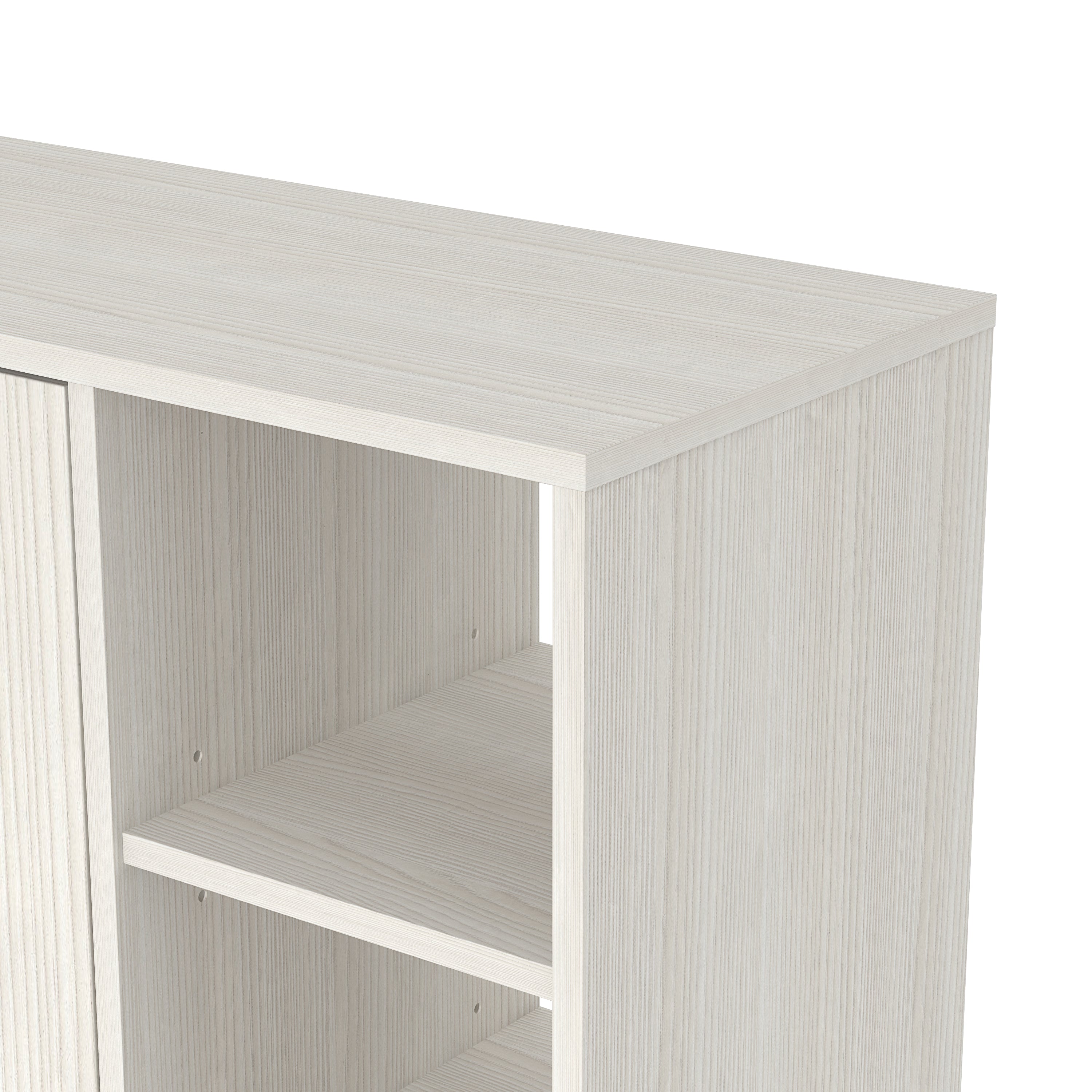 Bideford Tall Shoe Cabinet White