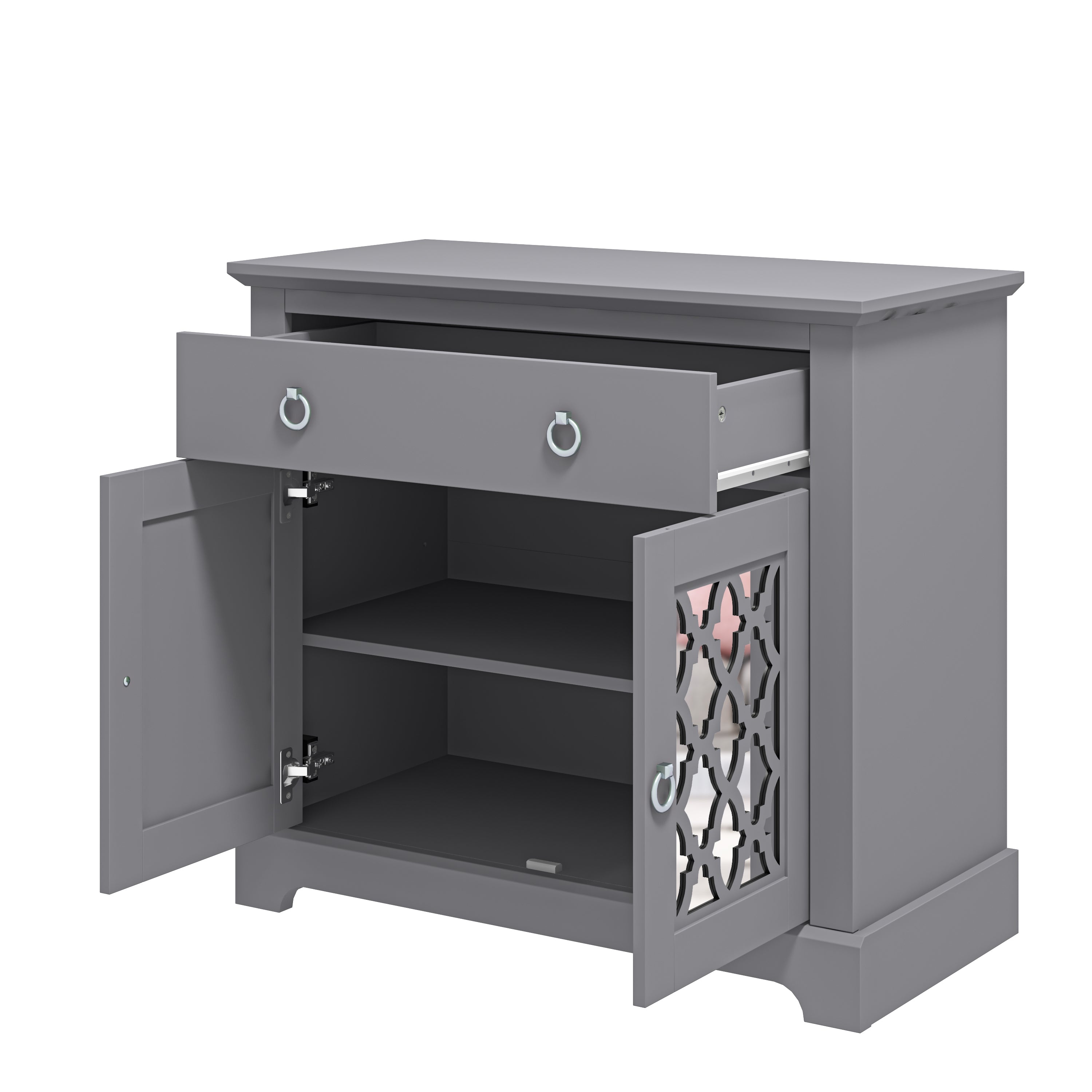 Honiton 2 Door 1 Drawer Sideboard Grey