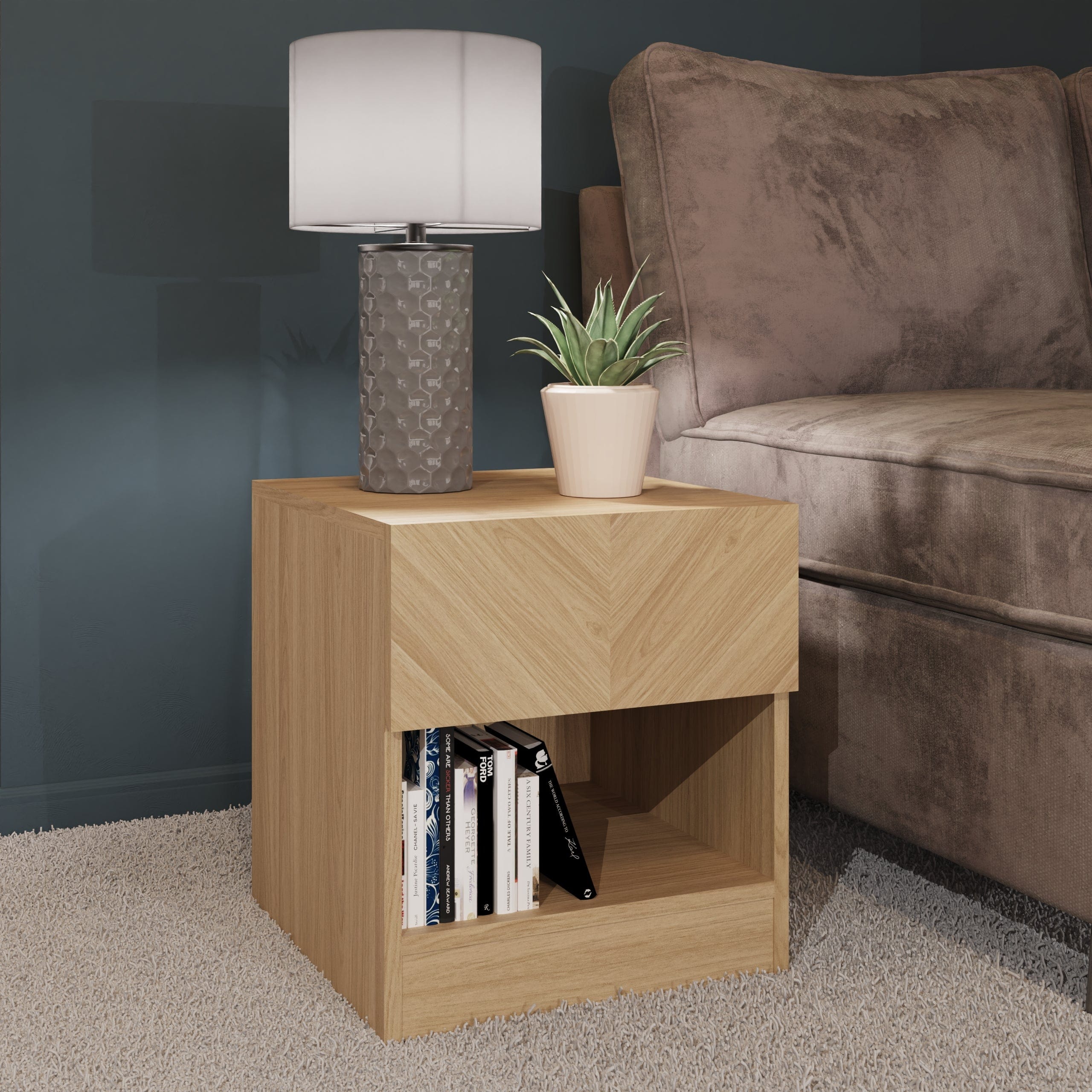 GFW Lamp Table Catania Lamp Table Euro Oak Bed Kings