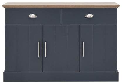 GFW Living Room Set Kendal Large 4 Piece Living Room Set - Slate Blue Bed Kings